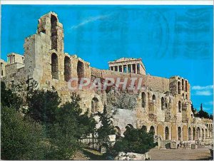 Postcard Modern Athens Facade of Herod Atticus Odeon