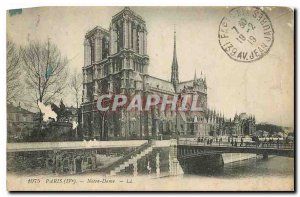 Old Postcard Paris Notre Dame