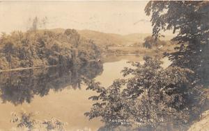 Kent Connecticut~Housatonic River View~Village in Distance~1925 RPPC
