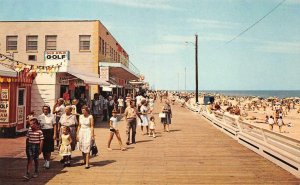 REHOBOTH BEACH GOLF BOARDWALK BEVIS DELAWARE GROUPING OF 3 POSTCARDS (c. 1960s)