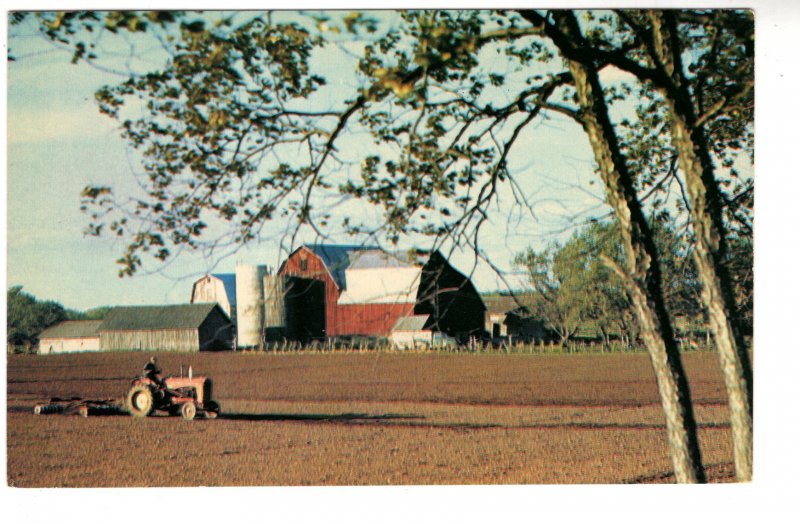 Greetings from Caledonia, Ontario, Farm, Tractor