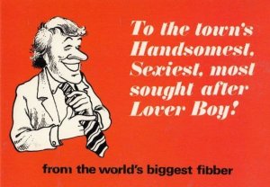 Most Handsome Sexiest Sexy Skilled Love Maker In The World Comic Humour Postcard