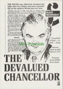 Headline Postcard - Politics - Black Wednesday,Chancellor Norman Lamont RR10431