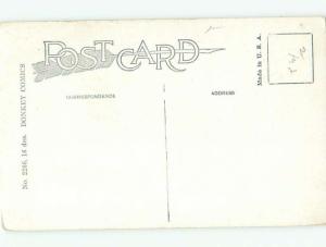 Pre-Linen Comic PULLING STUBBORN MULE AC3966