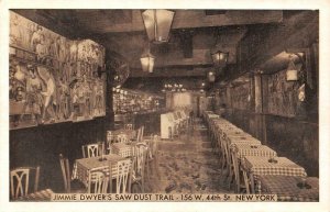 NY, New York City JIMMIE DWYER'S SAW DUST TRAIL~Interior 4 WHITE PIANOS Postcard