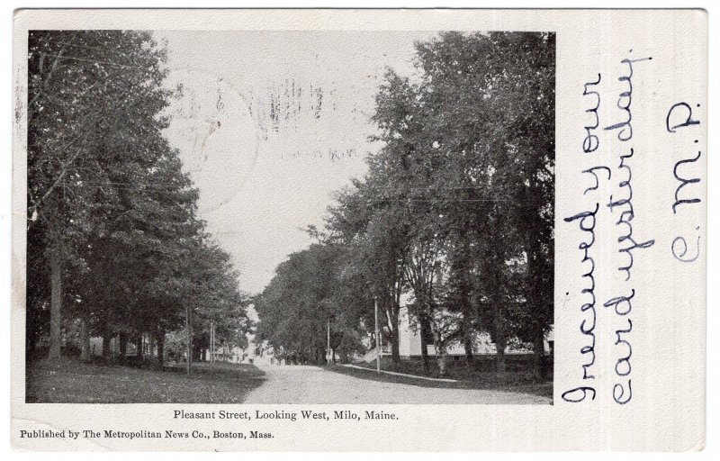 Milo, Maine, Pleasant Street, Looking West