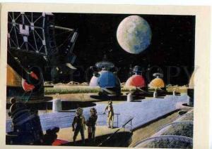 128849 1976 USSR SPACE Space MOON Oceanus by SHVERTS old PC