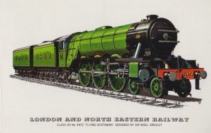 London & North Eastern Railway Class A3 4472 Flying Scotsman Old Train Postcard