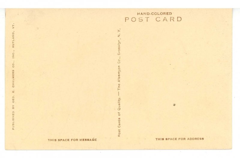 VT - Plymouth. Union Christian Church Interior