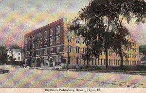 Postcard Brethren Publishing House Elgin IL