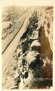 Airport Drive Black Otter Trail Billings Montana 1958 RPPC Photo Postcard 1115