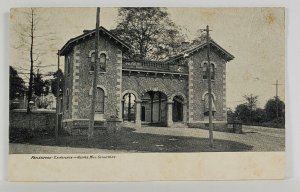 Frankford Pa Entrance to Cedar Hill Cemetery 1908 to New Cumberland Postcards S5