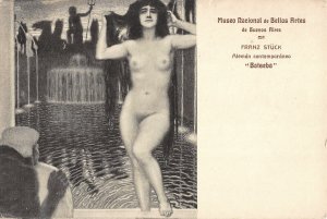 National Museum of Fine arts of Buenos Aires Frank Stuck artist nude postcard