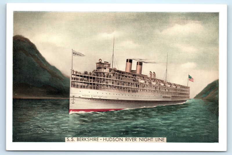 SS Berkshire Steamship Steamer Ship Postcard