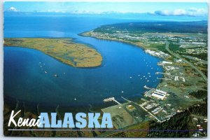 Postcard - Aerial view of Kenai, Alaska