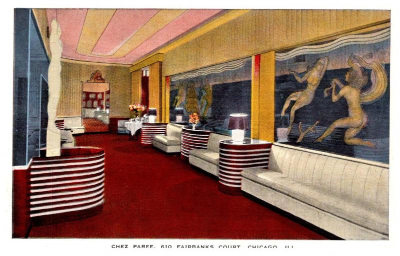 Illinois Chicago , Chez Paree Restaurant , Lobby and Foyer