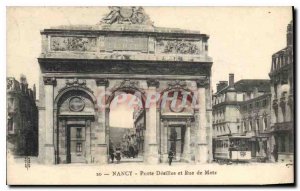 Old Postcard Nancy Porte D?silles and Rue de Metz Tramway