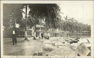 Panama Cristobal Canal Zone c1910 Amateur Real Photo Postcard