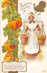 Ancestral Sisters Were Smart Pilgrim Mother Thanksgiving Greetings postcard