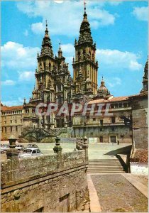 Modern Postcard Santiago de compostela cathedral fa�ade of obradoire (xviii...