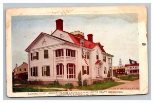 Vintage 1907 Advertising Postcard Jamestown Exposition State Buildings CT RI MA