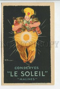 439057 FOURNIER Conserves LE SOLEIL Malines ADVERTISING postcard Arcitaire