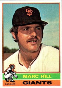 1976 Topps Baseball Card Marc Hill San Francisco Giants sk13449