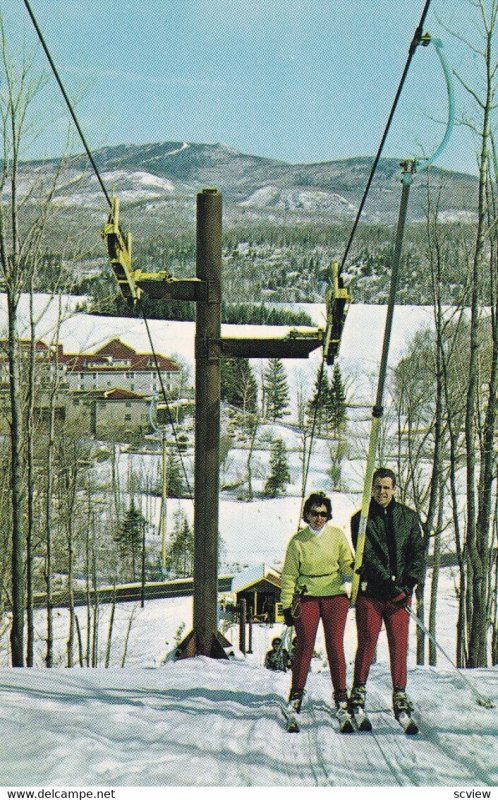 ST. JOVITE, Quebec, Canada, 1950-1960's; Gray Rocks T-Bar, Gray Rocks Inn And...