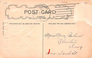 Halloween 1912 Missing Stamp a lot of corner wear,  paper wear on back from r...