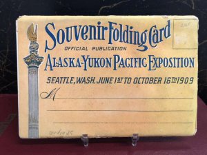 Alaska Yukon Pacific Expo Fold Out View Vintage Postcard Folder AA29868