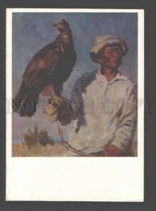 093683 KIRGHIZ Hunter w/ a golden eagle by S.A. Chuykov Old PC