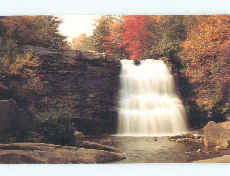 1990's WATERFALL SCENE Park In Oakland - Near Cumberland Maryland MD E4527