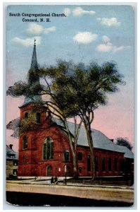 c1910 South Congregational Church Concord New Hampshire NH Antique Postcard 