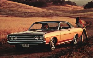 Vintage Postcard Ford 1969 Torino Formal Two-Door Hardtop Vehicle Automobile Car