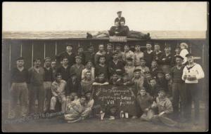 Germany 1918 Revolution Wilhelmshaven Sailors Revolt V69 Crew RPPC 61355