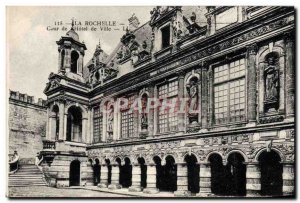 Old Postcard La Rochelle Court of L & # 39Hotel City