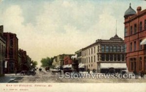 Main & Broadway - Hannibal, Missouri MO Postcard