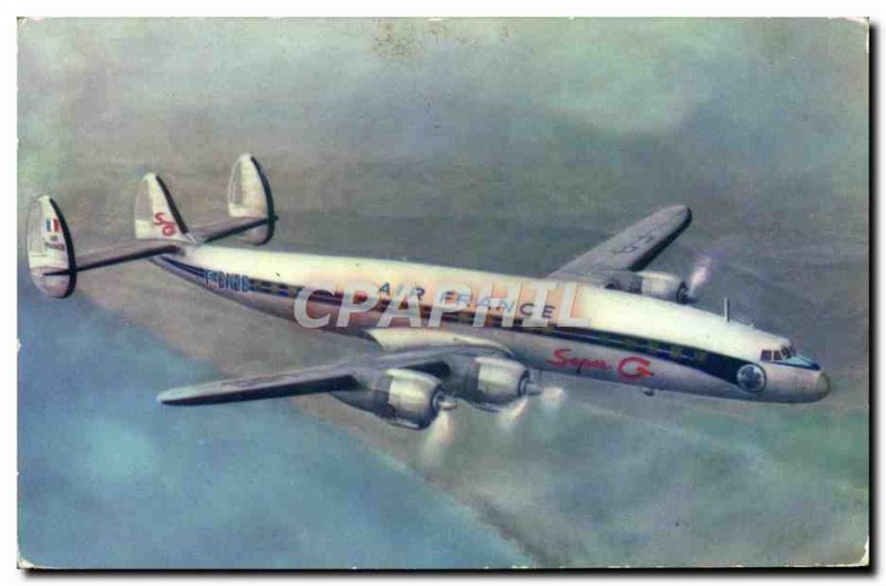 Postcard Modern Jet Aviation Air France Lockheed Super G Constellation