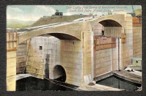 SOUTH END PEDRO MIGUEL LOCKS PANAMA CANAL ZONE PENNSYLVANIA DPO POSTCARD 1913