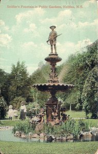 CANADA Halifax NS, 1911, Soldiers Fountain, Monument, Nova Scotia