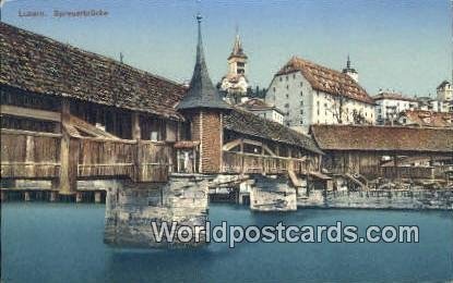 Spreuerbrucke Luzern Swizerland Unused 