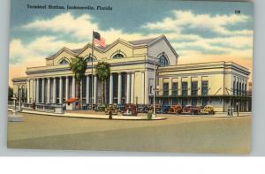 JACKSONVILLE FL Terminal RR Train Station Linen PC