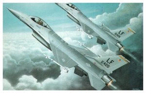 General Dynamics F16 Falcon US Single Seat Fighter Bomber Airplane Postcard