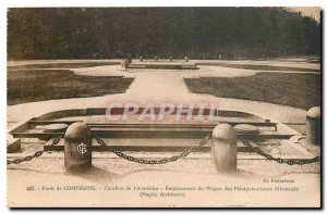 Old Postcard Forest of Compiegne Armistice Glade location Wagon Plenipotentia...