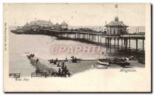 Great Britain Great Britain Postcard Old Brighton West Pier