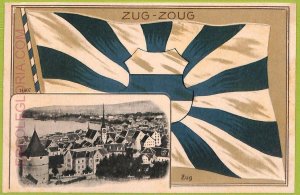 ad6752 - SWITZERLAND Schweitz - Postcards VINTAGE POSTCARD - Train, FLAG