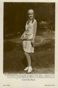 Camilla Horn, Atelier Schrecker, Berlin Phot. Tennis Unused yellowing on back...