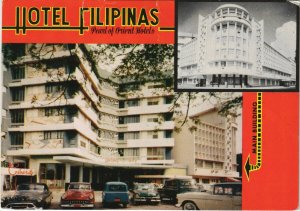 PC PHILIPPINES, HOTEL FILIPINAS, Modern Postcard (B40264)