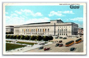 Public Hall Cleveland Ohio OH UNP WB Postcard V21