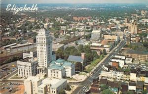 Elizabeth New JerseyAir View Union CountyCourthouseBroad St.Postcard